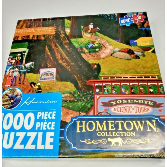Hometown Collection "Yosemite Scenic Tours"  1000 Piece Puzzle COMPLETE - Picture 9 of 9